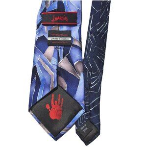 Vtg Grateful Dead Jerry Garcia Silk Blue Tie Geo Limited Edition Artist Proof #4